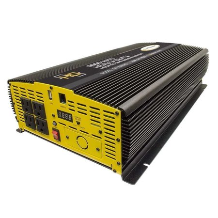 GO POWER! Power Inverter, Modified Sine Wave, 10,000 W Peak, 5,000 W Continuous, 4 Outlets 80179